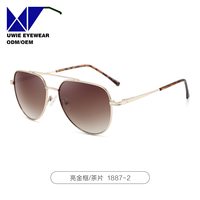 Lunettes de soleil polarisées en métal sur mesure OEM, taille 52-20-146, anti-éblouissement UV400, pour adultes unisexes, service d'échantillons rapide