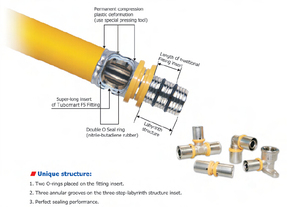 OEM pex raccord de tuyauterie Multilayer pex AL pex ống nước TEE Brass Báo Chí Phụ kiện cho PE AL PE hệ thống ống dẫn khí - Product Image 4