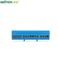 Barre de distribution électrique BAOTENG en laiton PA66, bornier de protection neutre et de terre, connecteur 4P/6P/8P/10P/12P, 500V
