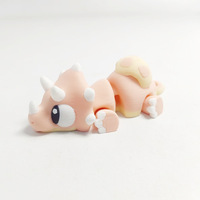 Ornements décoratifs imprimés en 3D Dragon Glass, jouets créatifs faits à la main, cadeau artisanal, thème animal Dopaminosaurus, pour les 4-6 ans