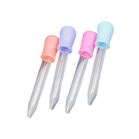 Pipettes compte-gouttes en plastique transparent de 5 ml pour l'alimentation des enfants, échantillon gratuit, compte-gouttes de qualité alimentaire, design gratuit, compte-gouttes entièrement en plastique