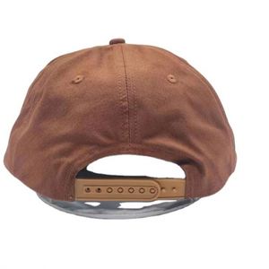 Gorras de 5 Paneles con Visera Ligeramente Curvada, Estilo Desestructurado, de Algodón, con Logotipo Bordado, Gorras de Lona Desestructuradas - Product Image 5
