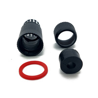 Cubierta de cable de red para conector de red RJ45, resistente al agua, color negro, para exterior, cámara IP, Cable de cola de cerdo