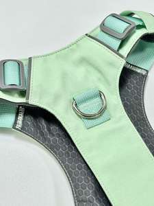 Arnés Reversible para Perro, Ajustable, de Lujo, con Estampado Personalizado, Correa y Collar, Conjunto de Arnés de Lujo para Perro - Product Image 3