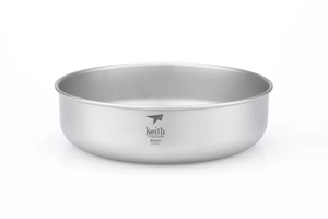 Premium Pure Titanium Bowl 900ml Large Capacity Modern Minimalist Silver Gray Dinnerware Sets Lightweight Portable for Outdoor - Product Image 2