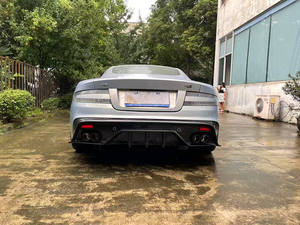 Para <span class=keywords><strong>Aston</strong></span> <span class=keywords><strong>Martin</strong></span> DB9 Kit de cuerpo de fibra de carbono DB9 mejorado estilo DBS parachoques delantero parachoques trasero Spoiler Kit de cuerpo - Product Image 6