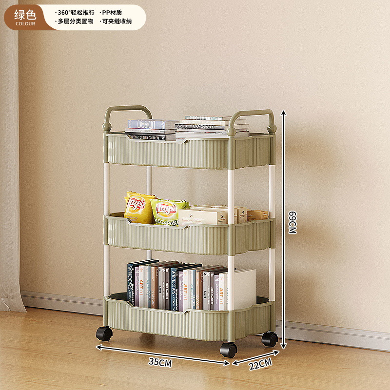 green storage rack-3-tier model