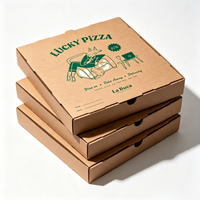 Boîte à pizza imprimée en couleur de qualité supérieure, boîte en carton ondulé personnalisée pour la restauration, vente en gros
