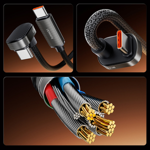 Toocki nuovo stile PD 100W a forma di <span class=keywords><strong>U</strong></span> cavo a gomito tipo <span class=keywords><strong>C</strong></span> ricarica rapida Usb dati per il gioco - Product Image 6