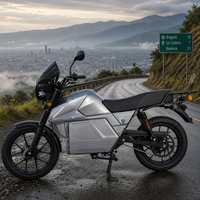 Moto électrique pour livraison de repas et trajets quotidiens, batterie interchangeable 72V avec porte-bagages arrière, Afrique