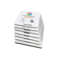Carte de visite en acrylique NFC à vente chaude pour hôtel et paiement, puce NTAG213/215, logo et couleur personnalisés, protocole ISO/IEC 14443A