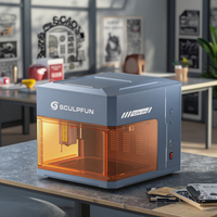 Machine de Gravure Laser SCULPFUN ICube Ultra Dual de Bureau, Diode 12W + Laser Infrarouge 1.2W, Entièrement Carénée