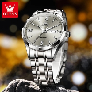 Envío Directo del Reloj Mecánico de Lujo para Hombre 7056, Resistente al Agua, con Calendario, Cristal Mineral, Puntero Hangzhou, Reloj Automático - Product Image 2