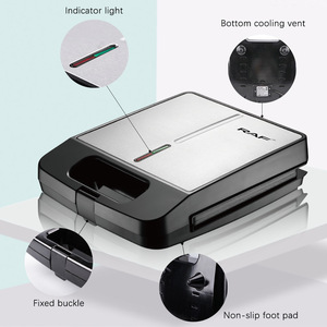 Machine à steak domestique, appareil multifonctionnel pour sandwichs et gaufres, grille-pain pour petit-déjeuner et repas légers - Product Image 2