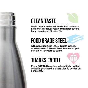 En gros Personnalisé Sport Thermos Fiole À Vide Bouteille Brosse Ensemble 500ml Isolé Bouteille D'eau en Forme De Cola En Acier Inoxydable - Product Image 4