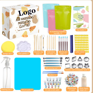 Ensemble d'argile à modeler durcissable à l'air, entrez dans le monde de l'argile, personnalisez votre logo, jouet promotionnel - Product Image 1