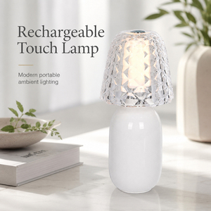 French Luxury Candy Style Rechargeable Control <b>Touch</b> Table Lamp Portable <b>LED</b> Night <b>Light</b> Bedside Lamp for Bedroom Hotel OEM ODM - Product Image 2