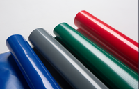 Rouleau de tissu bâche en vinyle enduit PVC vert Jinlong 600 g/m², rouleau de tissu enduit PVC 600 g/m², vente en gros, usage industriel 510G