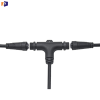 Connecteurs Électriques Étanche IP67 en PVC Type T Prix Usine, Prises Mâles et Femelles 2-4 Voies pour Éclairage LED, Courant Nominal 6A