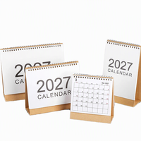 20 Tahun Pengalaman Pabrik Profesional Percetakan Agenda Kertas Meja 2027, Planner, Kalender Spiral Kraft Custom Hardcover