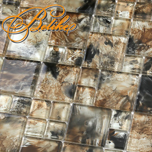 Carrelage en mosaïque de verre coloré, couverture murale, motif esthétique, piscine somptueuse, décor d'eau, Style exquis - Product Image 2