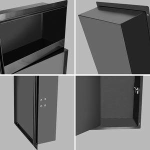 Personnalisable Réglable Écologique Durable Salle De Bains Accessoires Carrelage Insert Mur Niche Noir En Acier Inoxydable Papier <span class=keywords><strong>Douche</strong></span> - Product Image 4