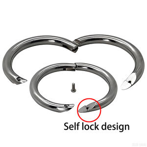 Anel Nasal de Aço Inoxidável com Trava Automática para Gado, Vaca e Boi - Product Image 2