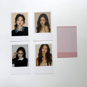 4 pz/set KPOP JENNIE ROSE fotocopie con stampa su due lati di carte Lomo in cartoline in stile coreano fan della collezione di regali di compleanno - Product Image 5