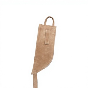 Étui à couteau en cuir souple perlé avec décor en plumes et boucle de suspension, ajustement universel, accessoire de chasse - Product Image 2