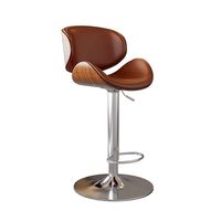 Tabouret de bar pivotant moderne haut de gamme de luxe, chaise d'îlot confortable pour la maison, tabouret de pub haut de gamme, tabouret de caissier de restaurant