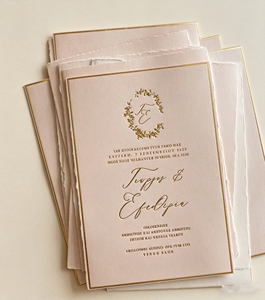 Carte d'invitation <span class=keywords><strong>de</strong></span> mariage personnalisée, papier offset <span class=keywords><strong>de</strong></span> qualité supérieure, respectueux <span class=keywords><strong>de</strong></span> l'environnement, estampage à chaud - Product Image 6