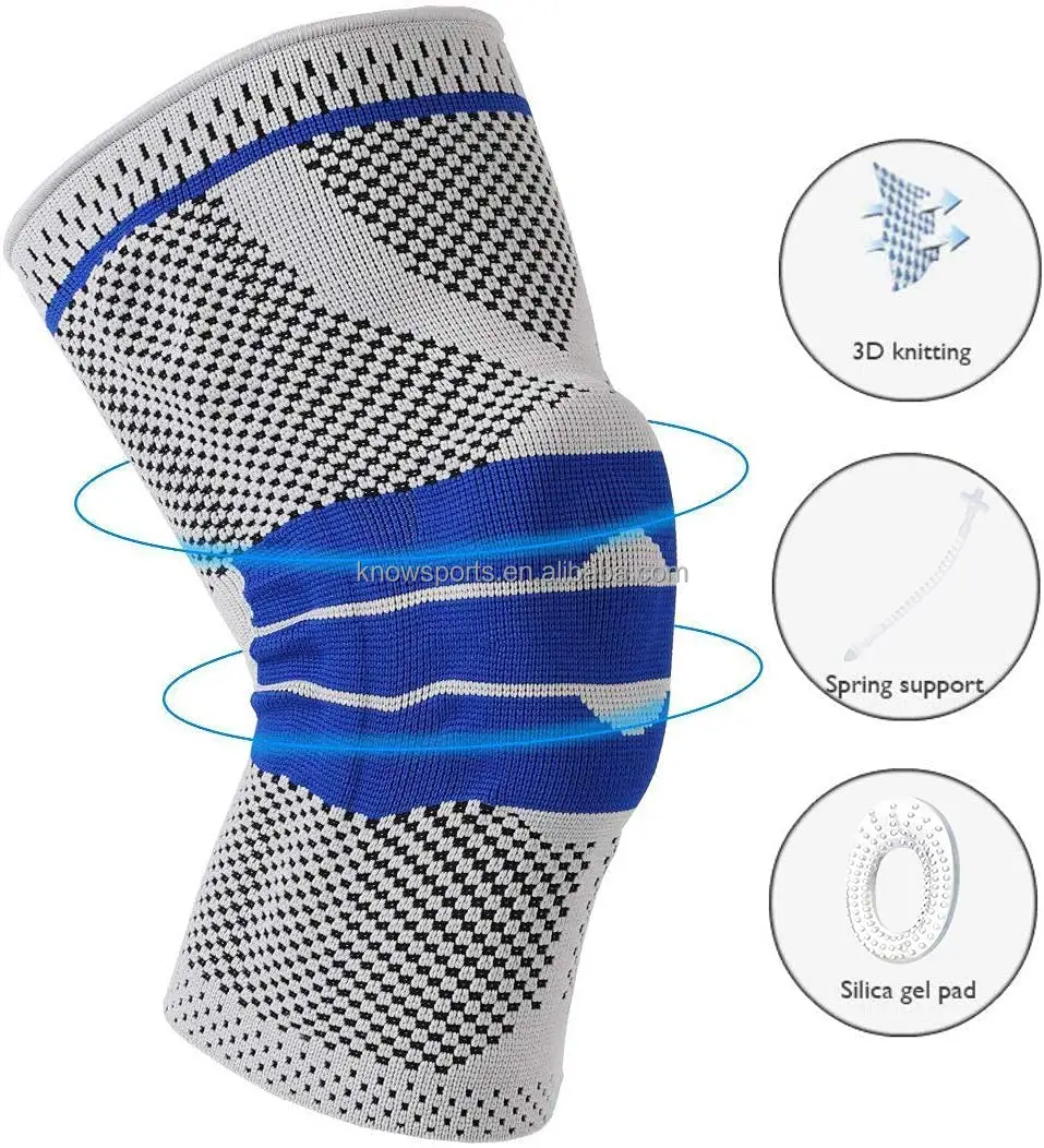 High quality elastic knee sleeve knee patella joint brace breathable knee pads for sports