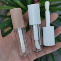 Tubes de brillant à lèvres transparents colorés de 6 ml avec grand applicateur, contenants vides pour huile à lèvres et teinture, tubes et emballages personnalisés pour brillant à lèvres