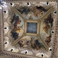 Lustre en cristal ANNO Grand Classic avec cadre doré orné, grande suspension lumineuse pour Opéra et Théâtre
