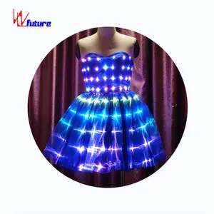 Программируемый светодиодный танцевальное платье с цитатой «Танцы Платья