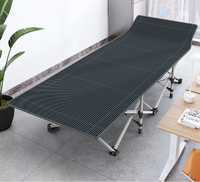 Lit de camping pliable Mingchan, lit portable en tissu Oxford avec sac de transport pour la sieste au bureau, les voyages en plein air et la plage