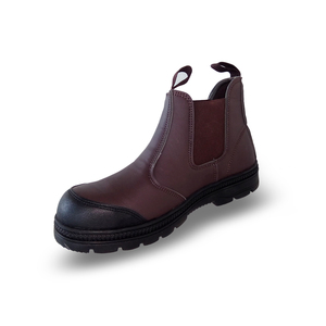 Botas de seguridad para el trabajo para hombre, zapatos de cuero negro, puntera de acero resistente al aceite, a buen precio - Product Image 2
