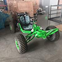 Go Kart de Gasolina de 2 Plazas, Buggy Todoterreno, Kart Quad para Todo Tipo de Terreno, Buggy de Carreras con Suspensión Independiente para Deportes al Aire Libre