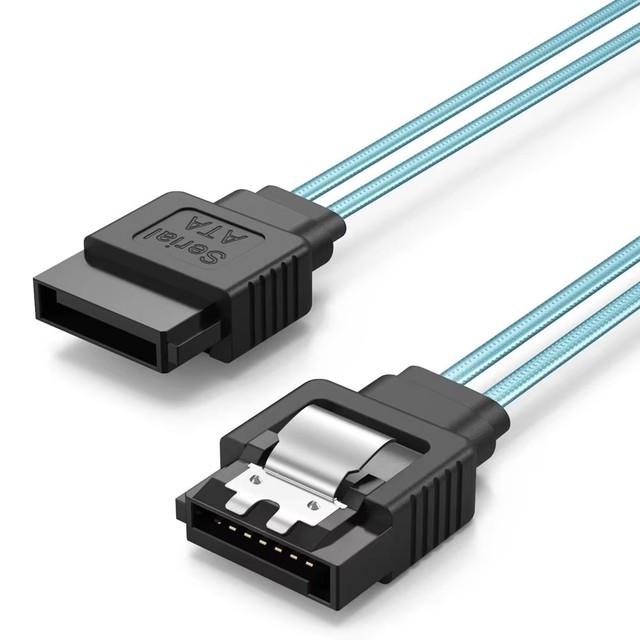 0.6M SATA 7Pin Male to Female Data Cable 6Gbps High Speed HDD SSD Data Extension Cable for Computer PC Storage Devices