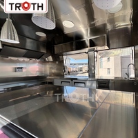 Truth Ice Cream Food Trailer Van Street Food Cart Custom Mobile Pizza Food Truck Trailer Grill zum Verkauf in den USA, voll ausgestattet