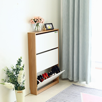 Étagère à chaussures en bois, meuble de salon, vendu avec 3 niveaux, 1 pièce