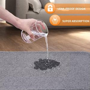 Factory Custom rutsch feste Haustier-Trainings matten Wasch bare wasserdichte Hunde-Pee-Pads für Inkontinenz und Welpen töpfchen - Product Image 3