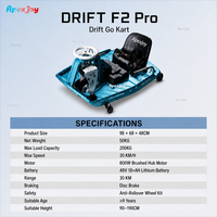 Kart électrique de drift ApexJoy 800W 30 km/h, autonomie 30 km, charge utile 200 kg, pour location FEC, parcs d'attractions, vente en gros, directement de l'usine
