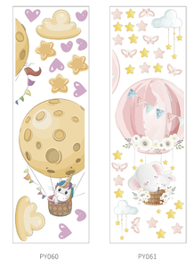 Autocollant Ballon Ours en Peluche Autocollant Amovible en PVC Vinyle Imperméable Décoration Maison Enfants Autocollant Mural Bébé Enfants Salon - Product Image 6