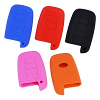 Housse de clé intelligente en caoutchouc à 4 boutons, compatible avec Sportage, Soul, Sorento, Forte, Rio, K5, Optima, Elantra, Sonata, Veloster