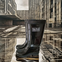 Bottes de travail Wellington en PVC personnalisables pour bureau pêche jardinage agriculture chaussures de sécurité en gros