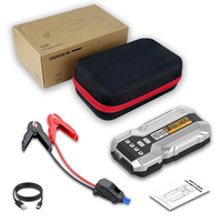 Démarreur de batterie Purehood X2 21800mAh Argent & Noir avec pinces intelligentes pour voiture, moto, camion 1000A/2000A de crête Type-C
