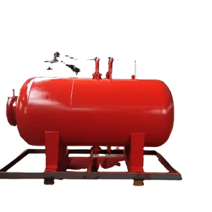 Sistema de tanque de espuma con presión de fuego, tanque de espuma con vejiga de goma