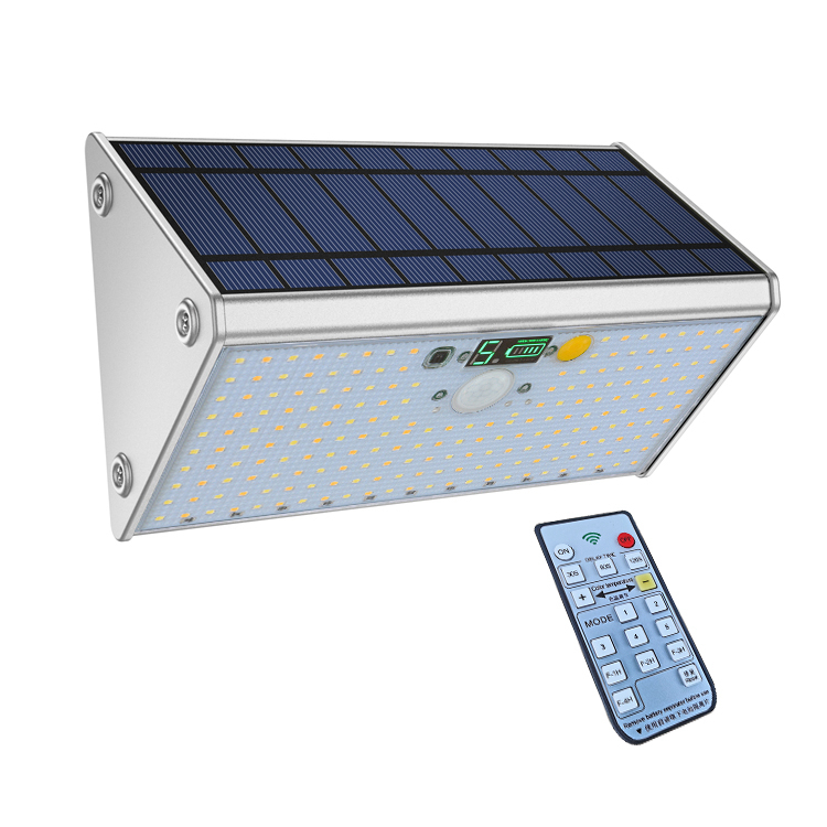 Водонепроницаемый садовый светильник на солнечной батарее с 208 светодиодами и датчиком движения