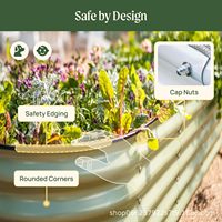 Jardinière galvanisée de style européen pour la culture de légumes et de fleurs en extérieur, sur balcons et jardins